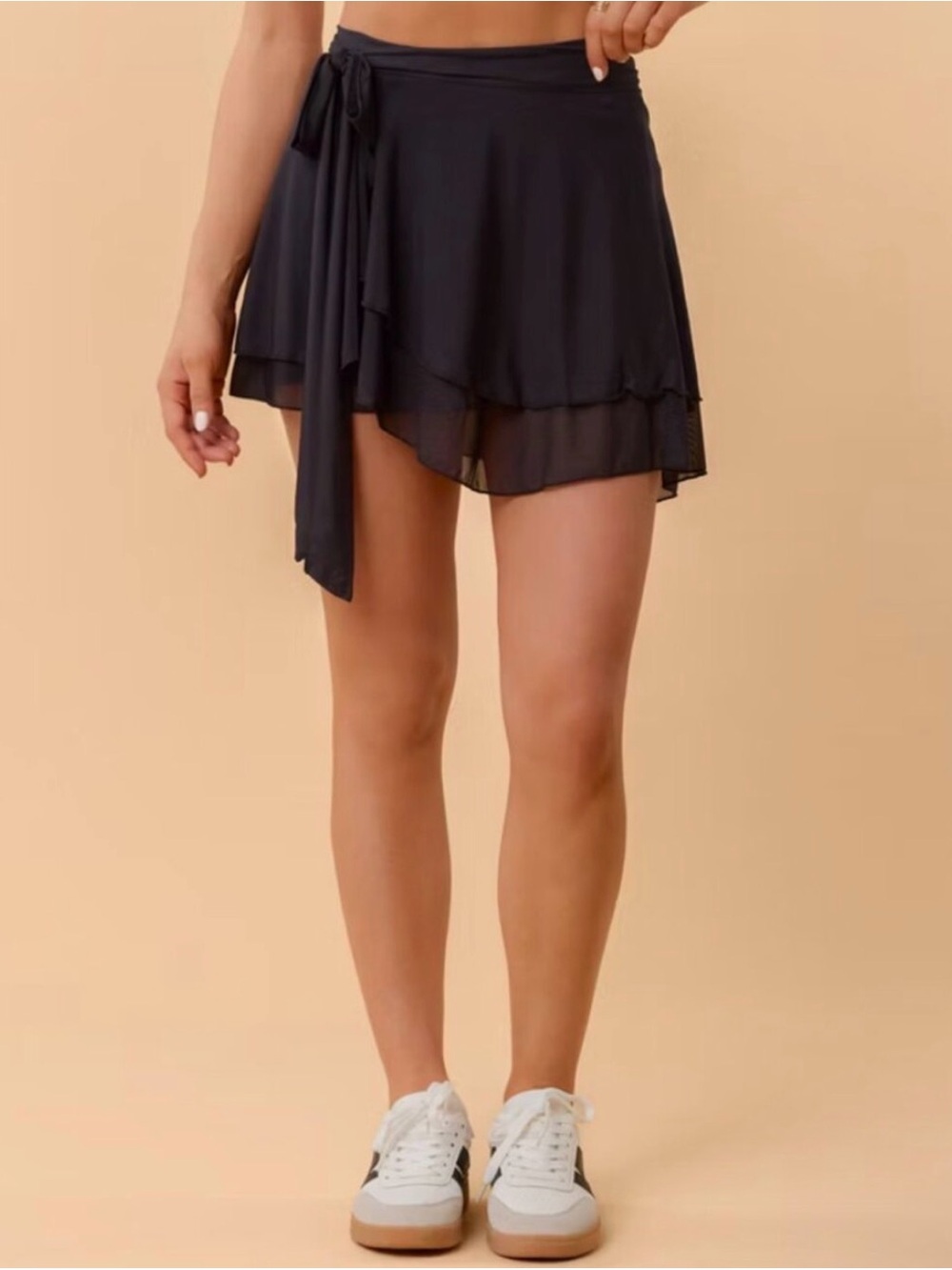 Blogilates Women's Dance Studio Wrap Skort Black Size L
